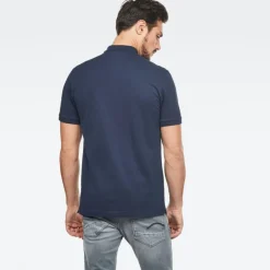 Dunda slim polo ss sartho blue