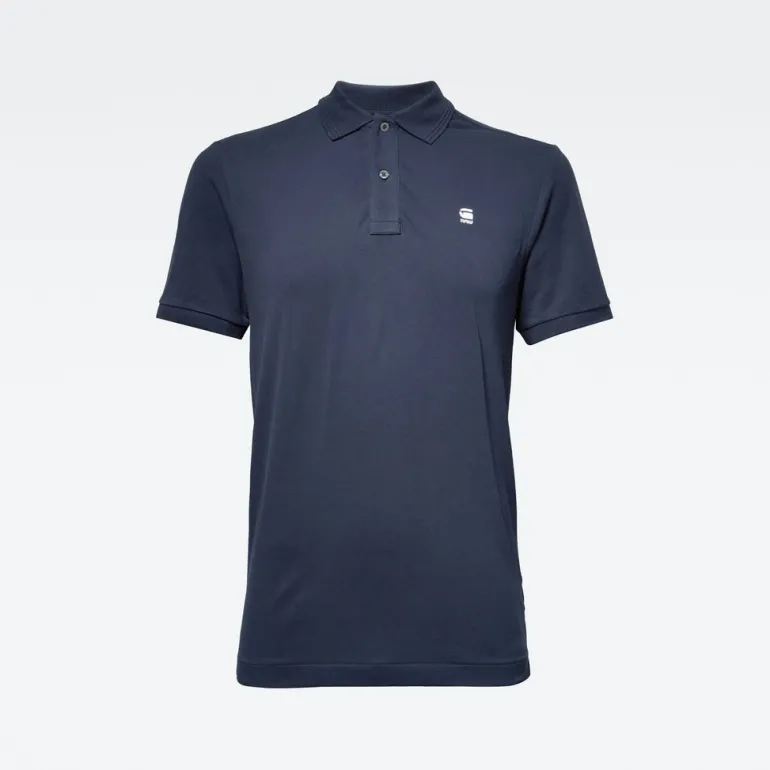 Dunda slim polo ss sartho blue