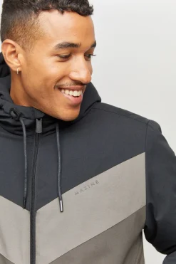 Duns Jacket black-black olive