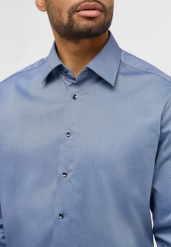 Dynamic Cotton Dobbydesign Langarm denim