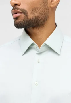Dynamic Cotton Dobbydesign Langarm pistazie