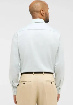 Dynamic Cotton Dobbydesign Langarm pistazie