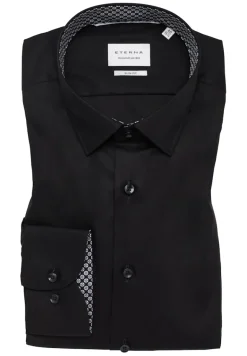 Dynamic Cotton Popeline Langarm schwarz