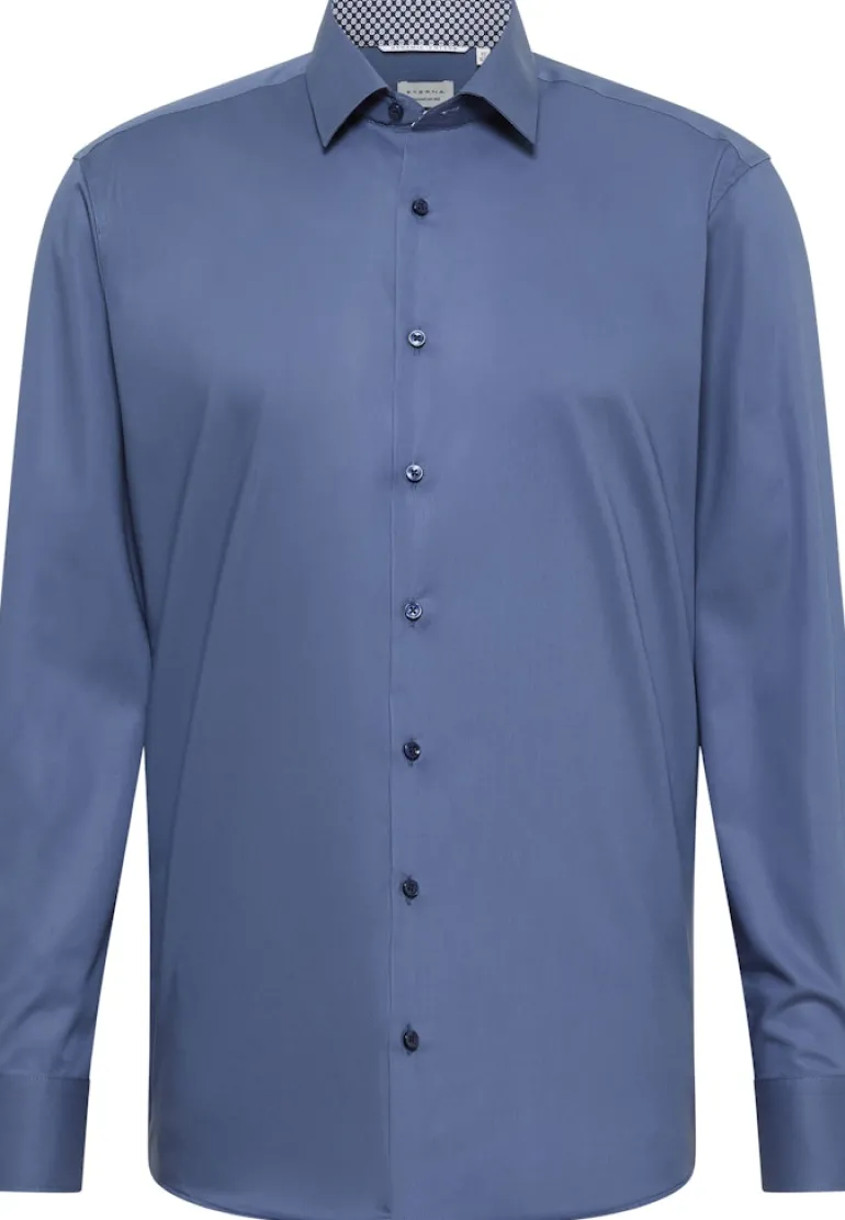 Dynamic Cotton Popeline Langarm denim