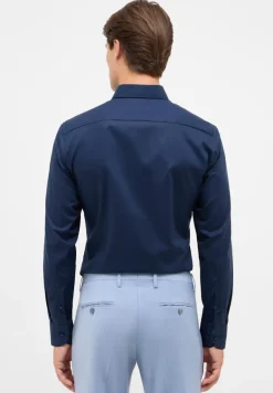 Dynamic Cotton Popeline Langarm navy