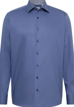 Dynamic Cotton Popeline Langarm denim