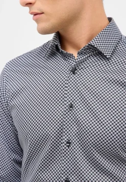 Dynamic Cotton Twill Langarm anthrazit