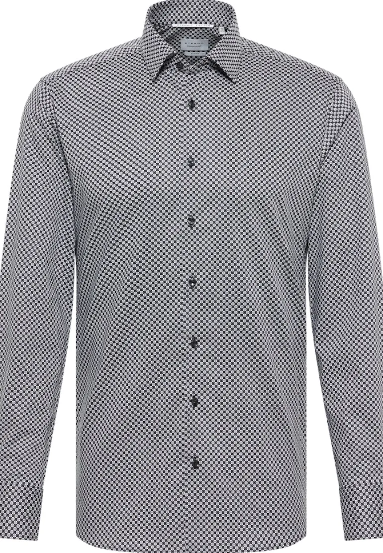 Dynamic Cotton Twill Langarm anthrazit