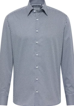 Dynamic Cotton Twill Langarm navy
