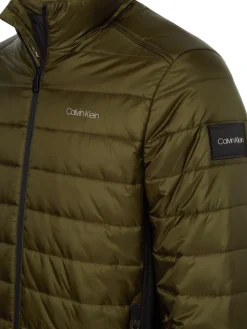 Essential Logo Jacke dark olive