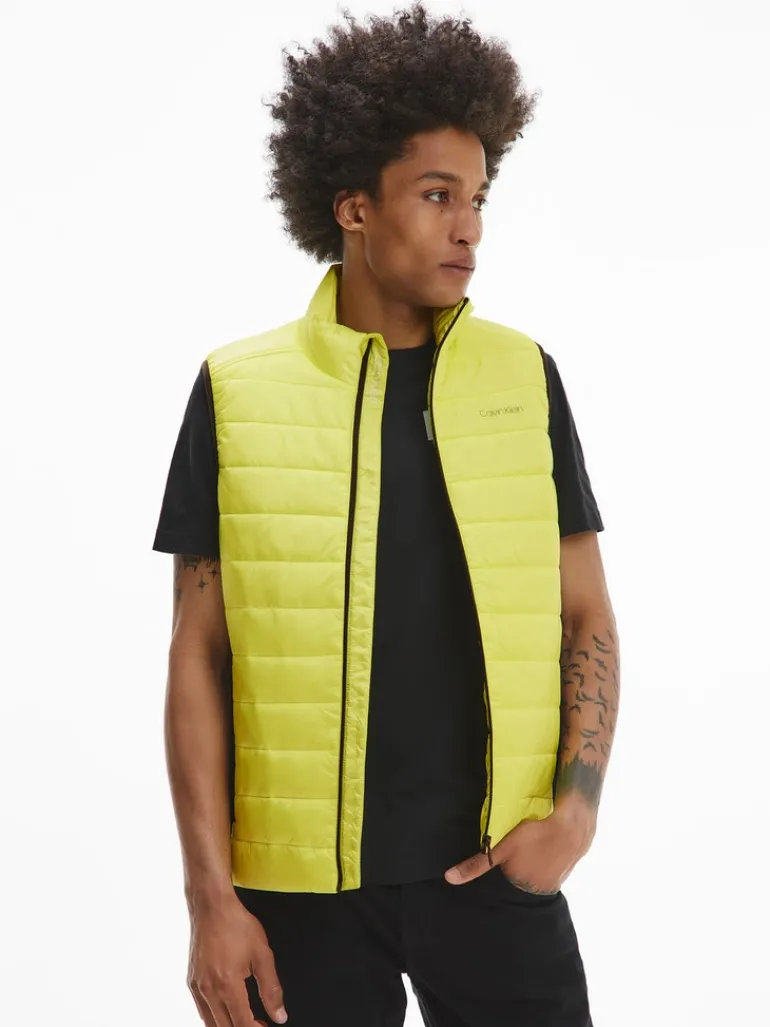 ESSENTIAL SIDE LOGO VEST sunny lime