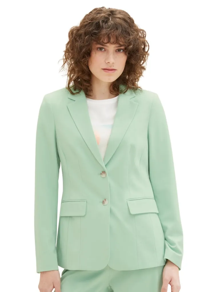Farbiger Blazer okra green