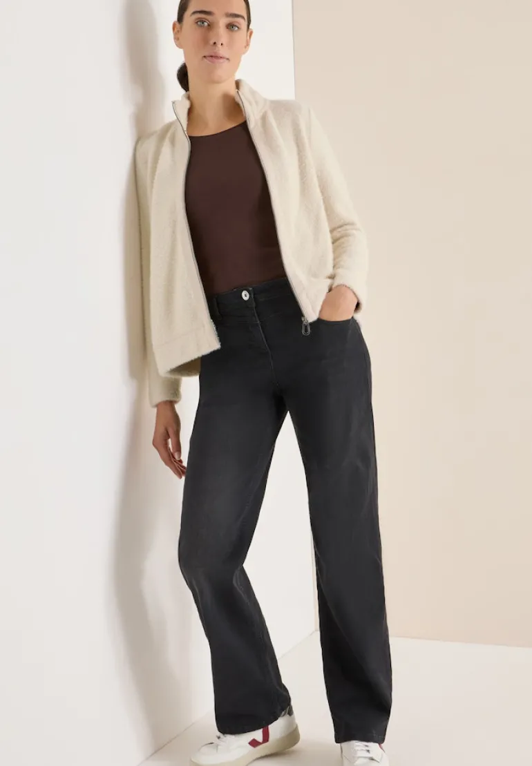 Federgarn Jacke light greige