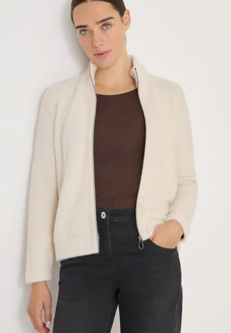 Federgarn Jacke light greige