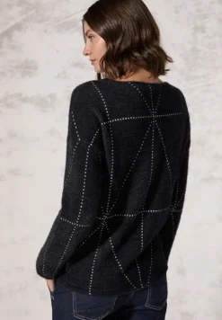 Federgarn Langarmshirt black
