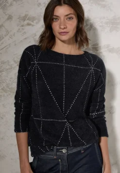 Federgarn Langarmshirt black