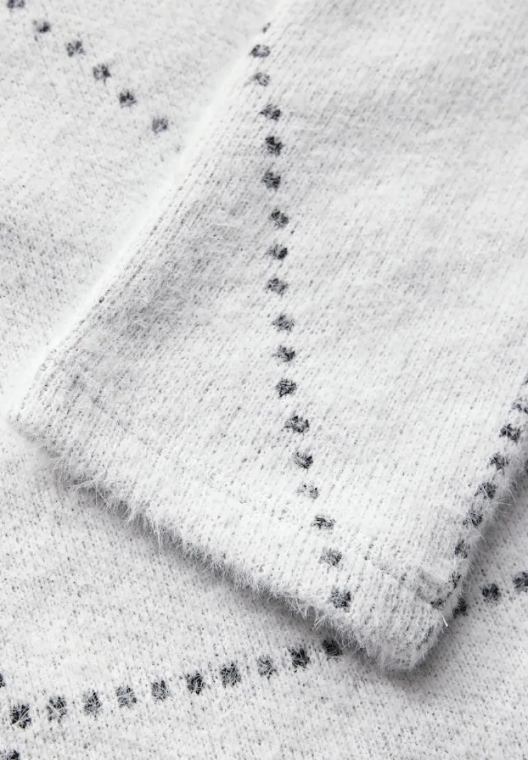 Federgarn Langarmshirt vanilla white