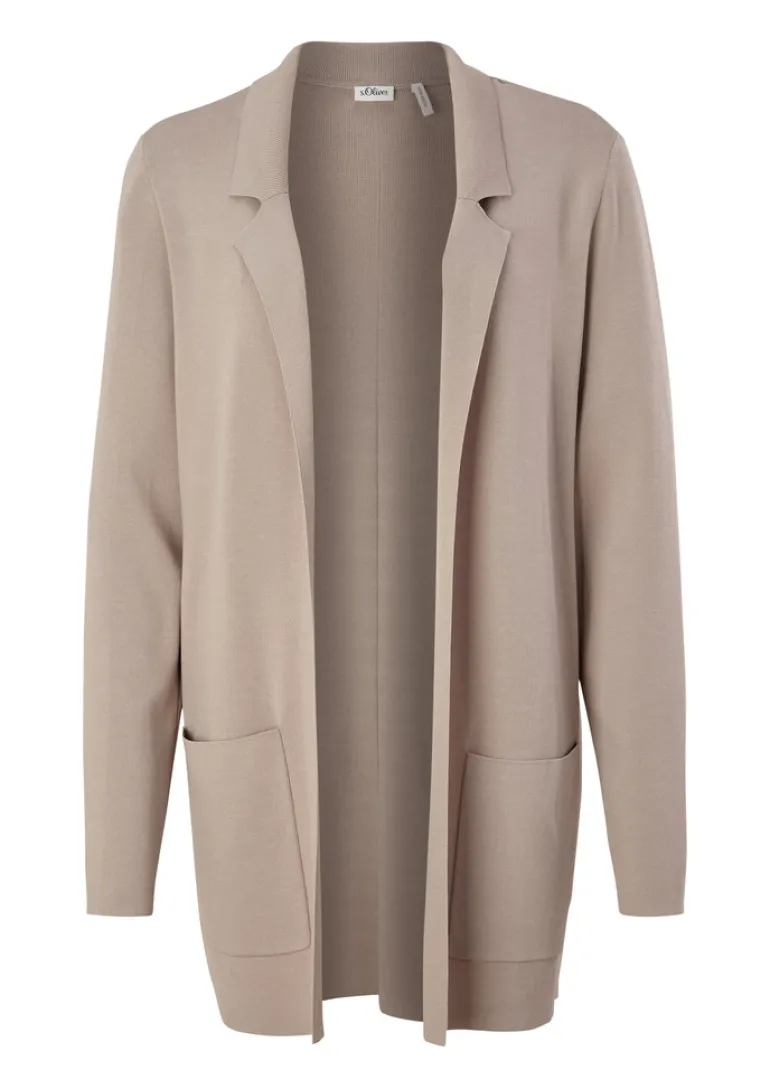 Feinstrickblazer grau