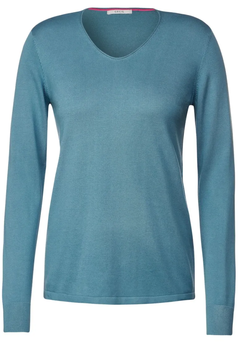 Feinstrick Pullover adriatic blue
