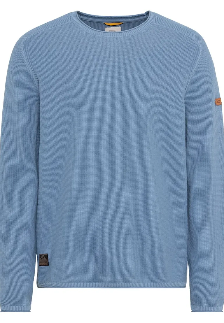 Feinstrickpullover aus organic Cotton elemental blue