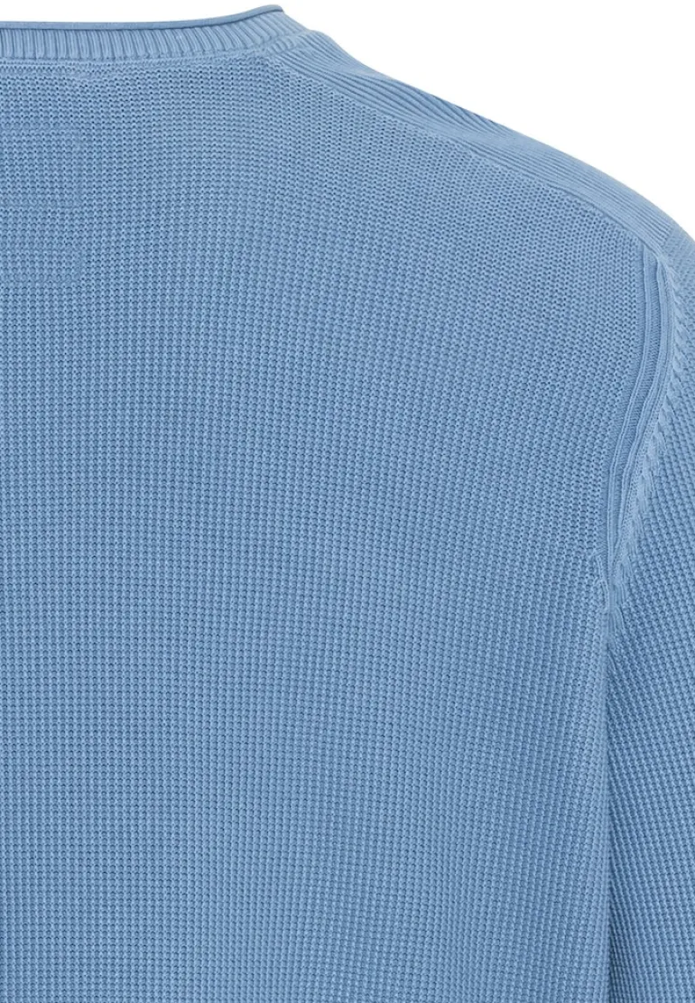 Feinstrickpullover aus organic Cotton elemental blue