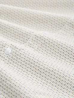 Fitted Hemd mit Muster white mini spike design
