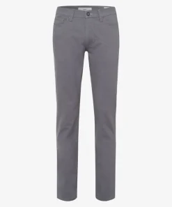 Five-Pocket-Hose in Two Tone-Optik grey