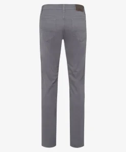 Five-Pocket-Hose in Two Tone-Optik grey