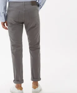 Five-Pocket-Hose in Two Tone-Optik grey