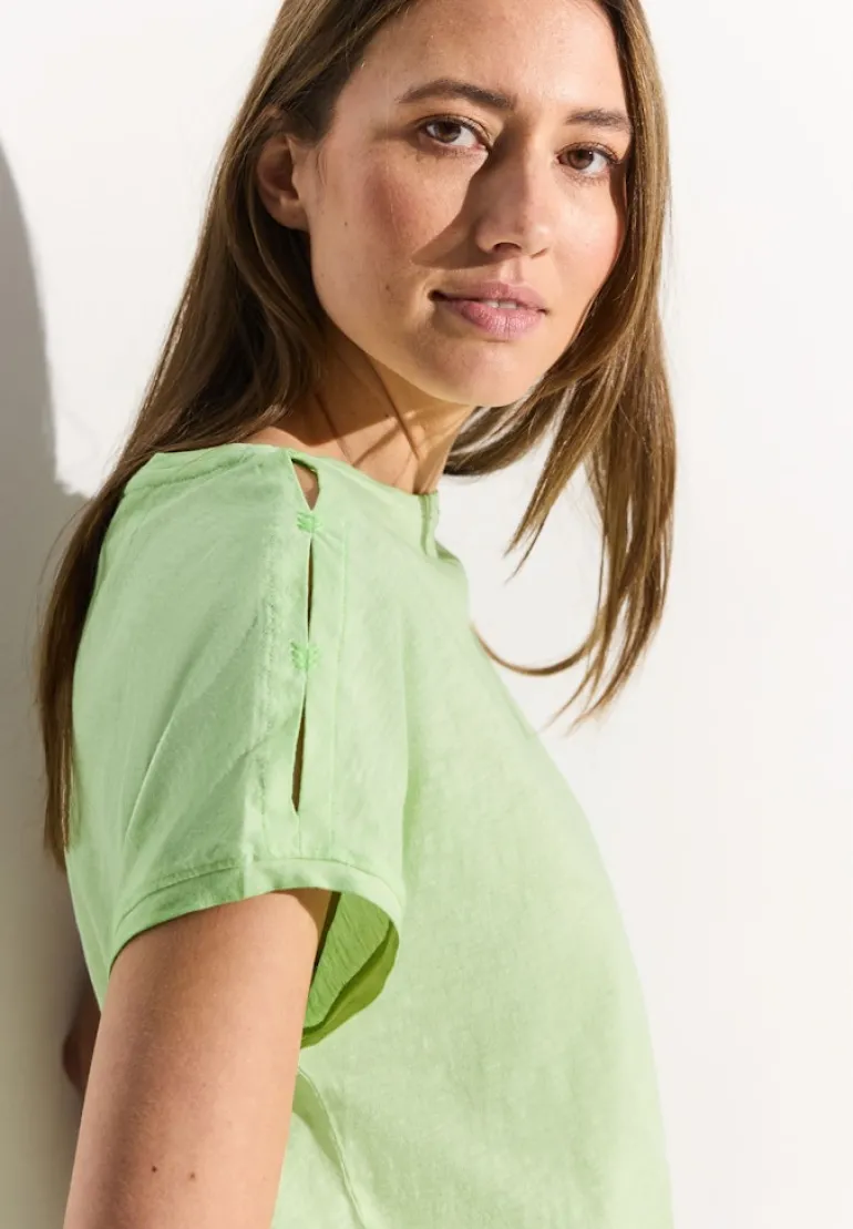 Flammgarn T-Shirt matcha lime