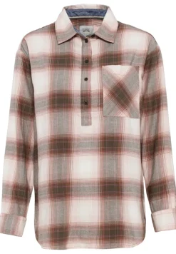 Flanellbluse aus Baumwolle rose