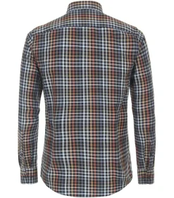Flanellhemd blau