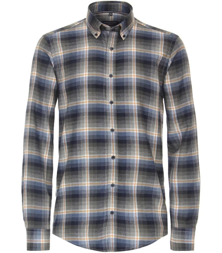 Flanellhemd blau
