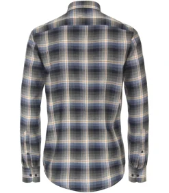 Flanellhemd blau