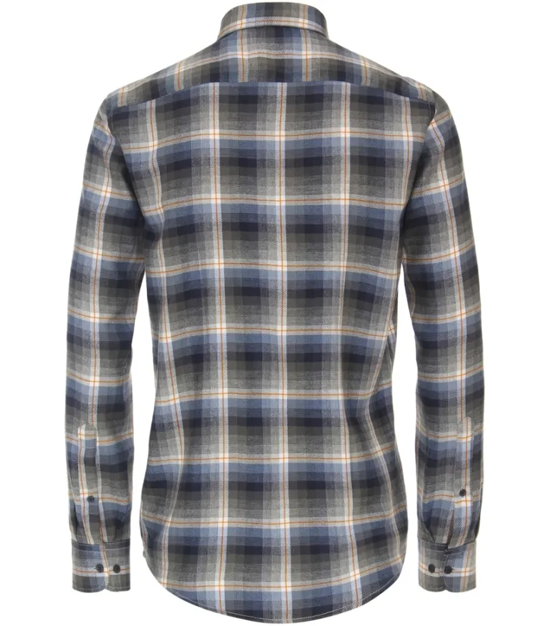 Flanellhemd blau
