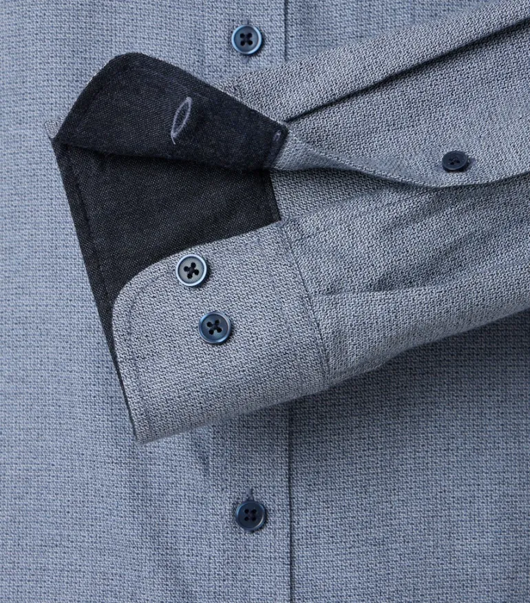 Flanellhemd blau