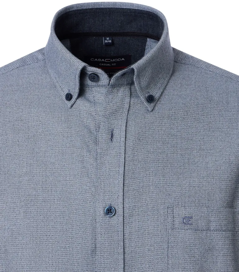 Flanellhemd blau