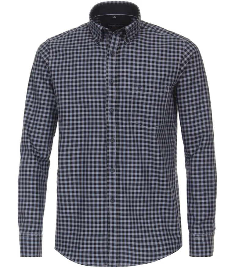 Flanellhemd blau