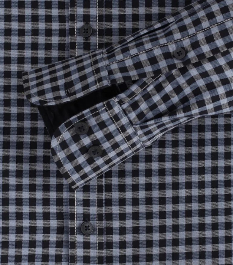 Flanellhemd blau