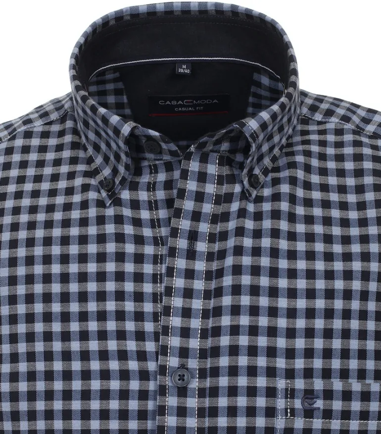 Flanellhemd blau