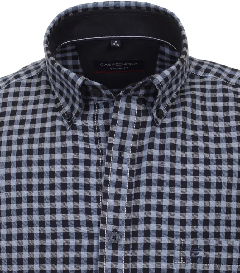 Flanellhemd blau