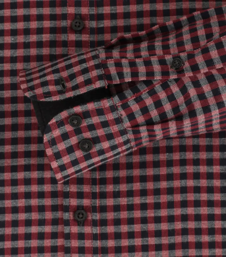 Flanellhemd rot