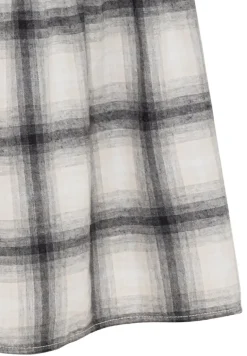Flanellkleid aus Baumwolle grey check