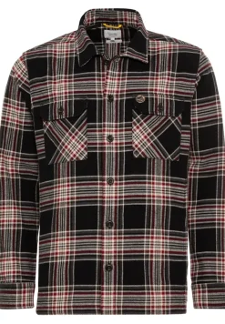 Flanell Overshirt im Karomuster anthra