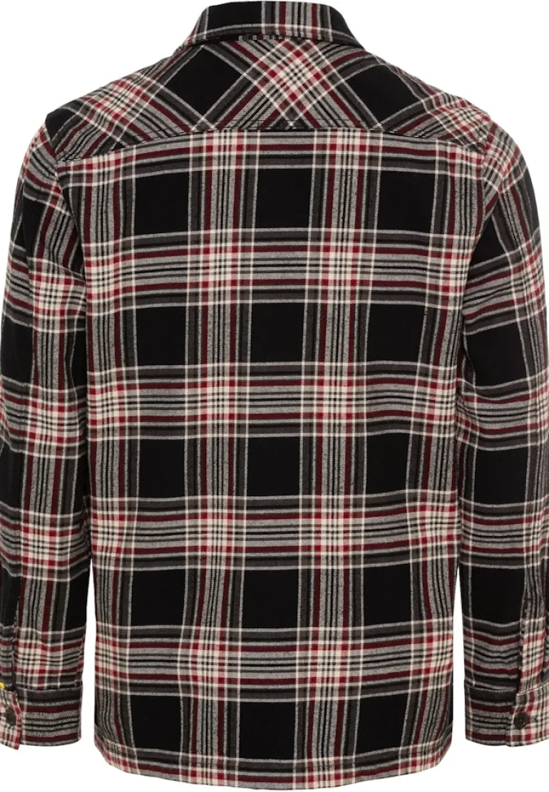 Flanell Overshirt im Karomuster anthra