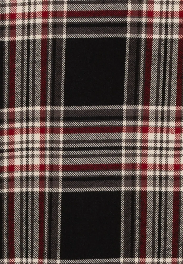 Flanell Overshirt im Karomuster anthra