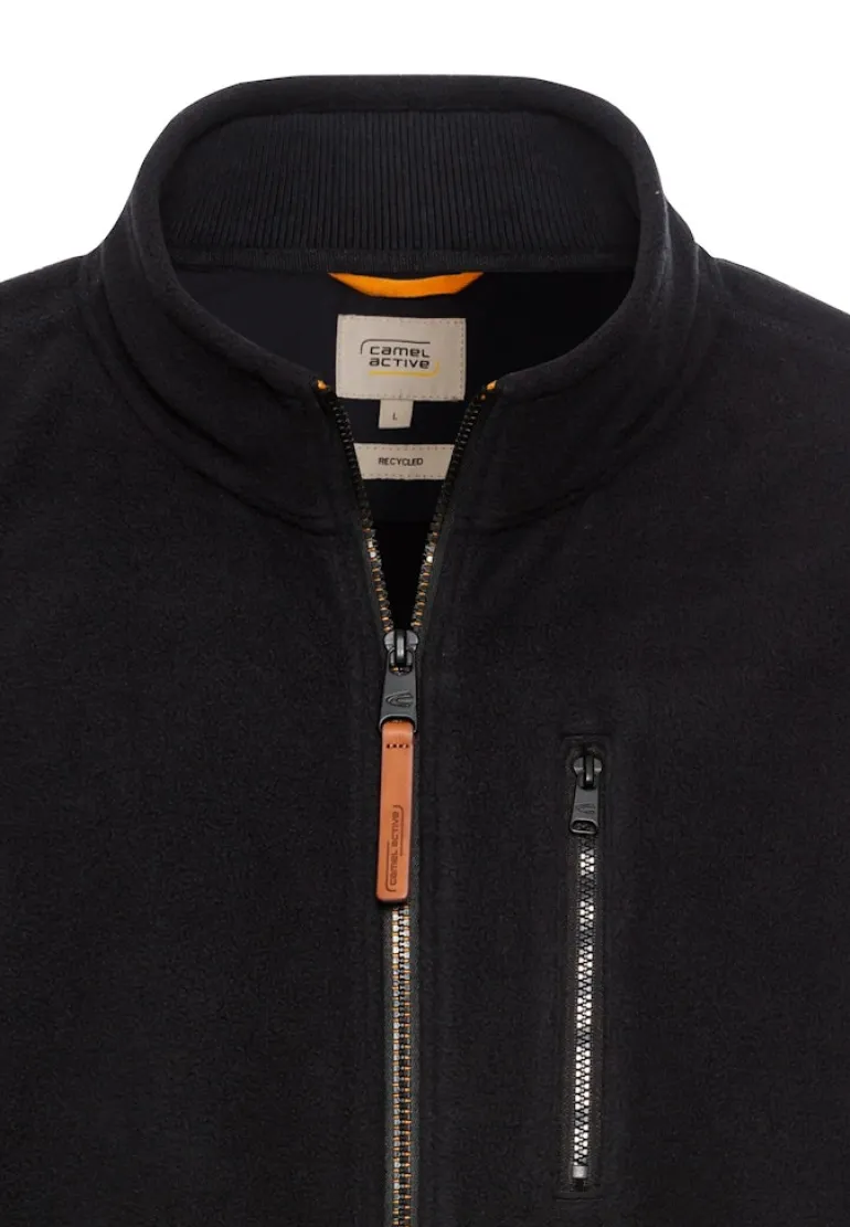 Fleecejacke aus recyceltem Polyester night blue