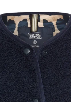 Fleece-Weste mit Knopfverschluss navy