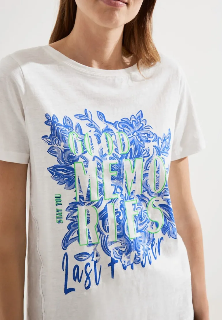 Fotoprint T-Shirt vanilla white