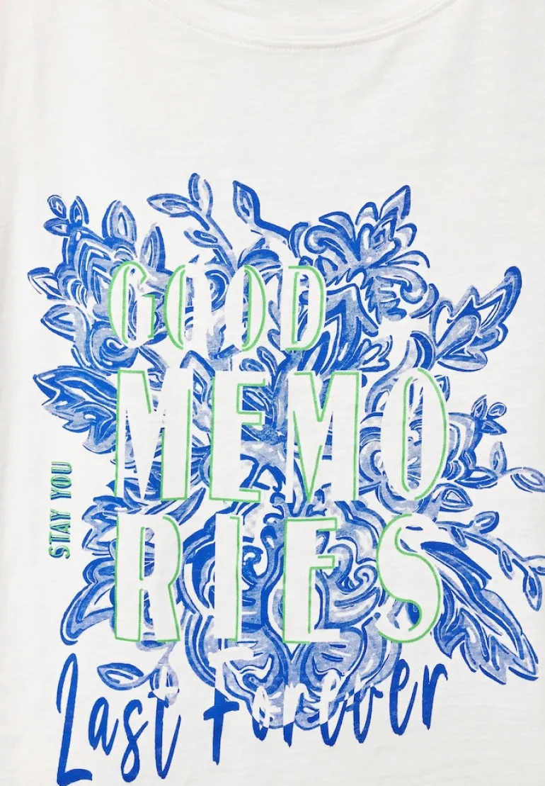 Fotoprint T-Shirt vanilla white
